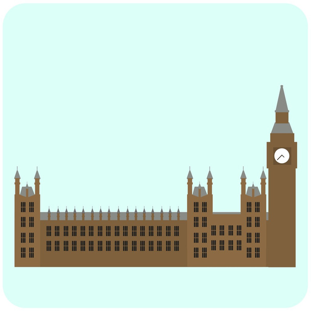 иллюстрация здания Парламента
 - Вектор,изображение