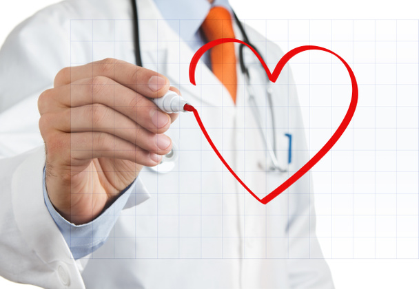 Medico disegno a forma di cuore
 - Foto, immagini