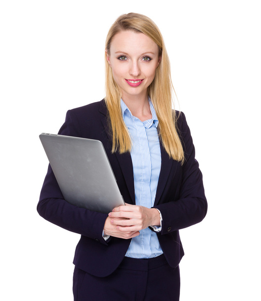 Young caucasian businesswoman in business suit - Φωτογραφία, εικόνα