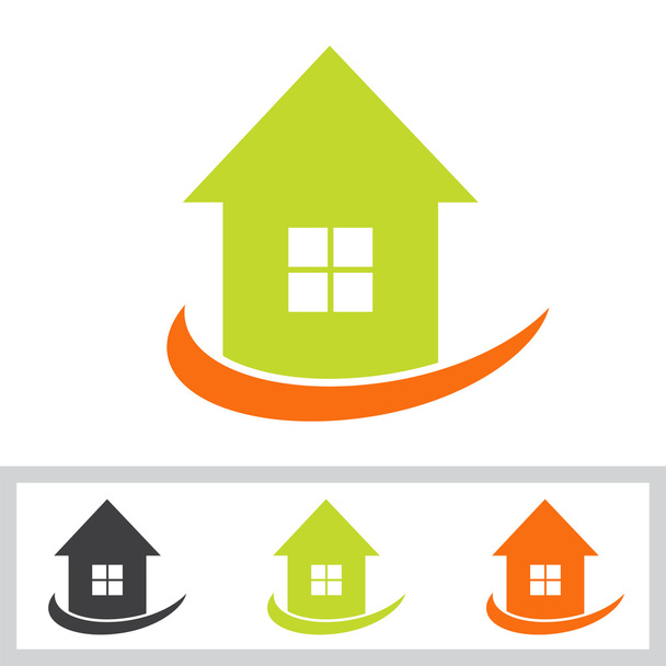 Vector logo design template of house - Διάνυσμα, εικόνα
