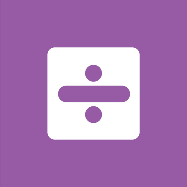 Dividing icon. Math symbol icon. - Vector, Image