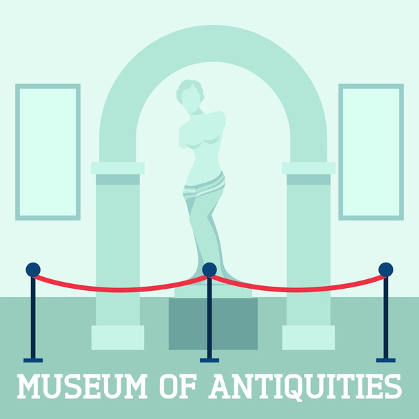 Museu de Antiguidades Cartaz
 - Vetor, Imagem