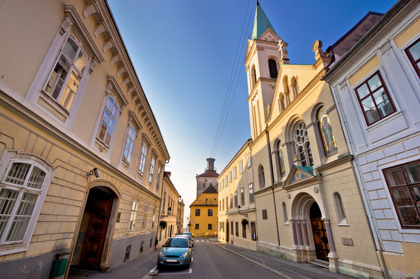 Tarihi Zagreb üst kent sokak - Fotoğraf, Görsel