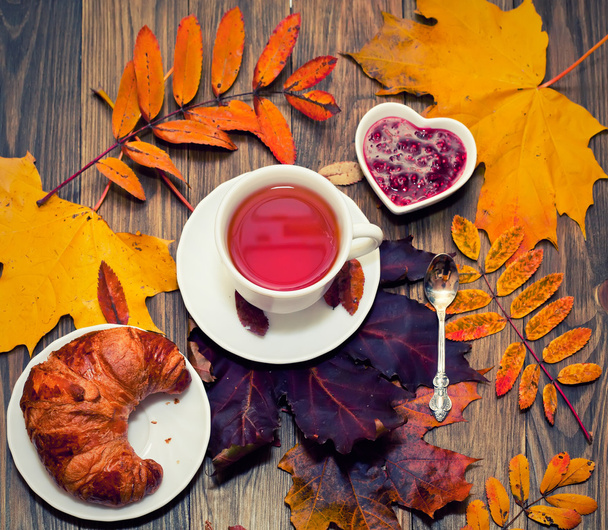 Autumn tea time - Photo, Image