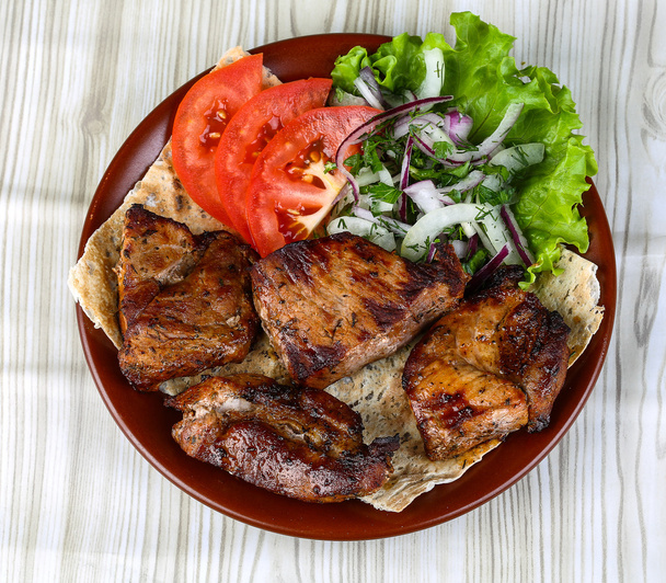 Pork shashlik barbeque - Photo, Image