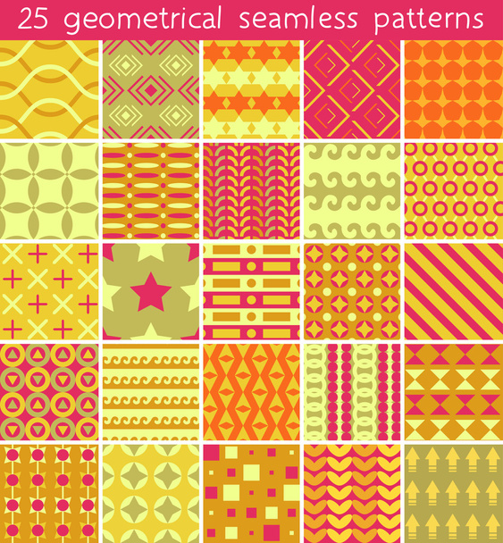25 seamless pattern. Vector seamless pattern. - ベクター画像