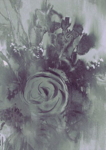абстрактный цветочный фон с серым тоном
 - Фото, изображение