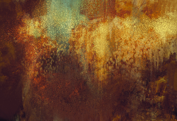 Kunst abstrakter Grunge Hintergrund mit rostiger Metallfarbe - Foto, Bild