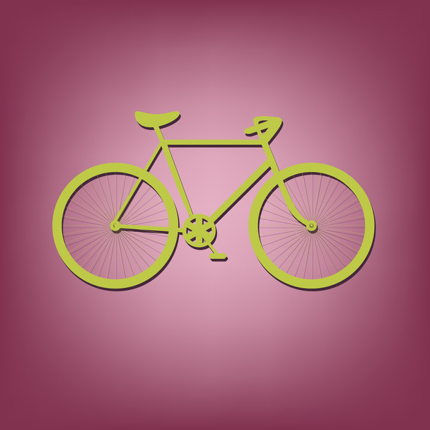 Retro bicycle icon - Вектор, зображення