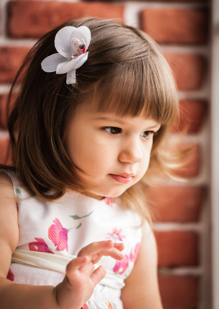 portrait of a little girl - Foto, imagen