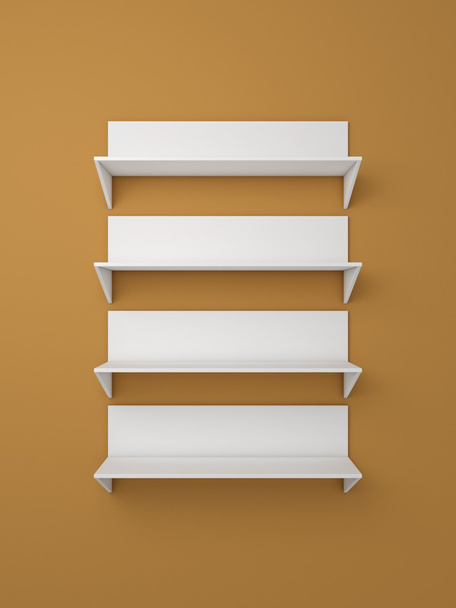 3d rendered modern shelves. - Fotó, kép
