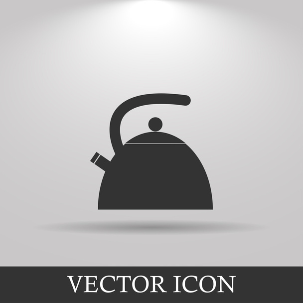 Kettle. Flat design style. - Vector, Image