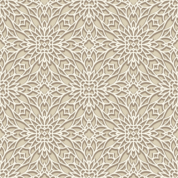 Seamless lace pattern in neutral color - Vetor, Imagem