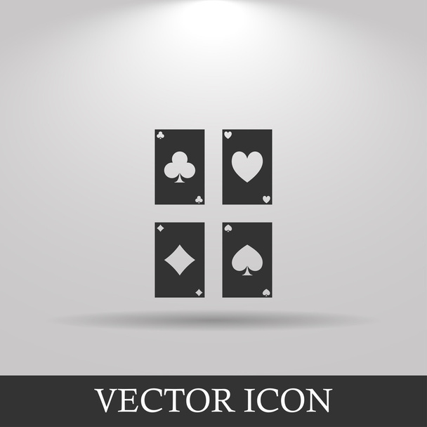 jugar a las cartas icono
 - Vector, imagen