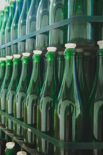 leere grüne Flasche Muster - Foto, Bild