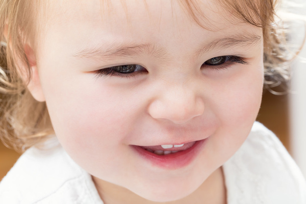 portrait of a smiling toddler girl - Foto, Imagem