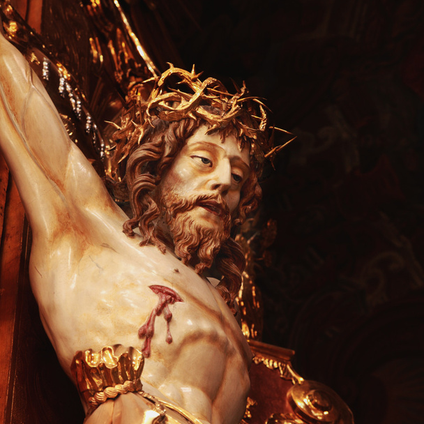 Τιμίου Σταυρού με σταυρώθηκε ο Ιησούς Χριστός - Φωτογραφία, εικόνα