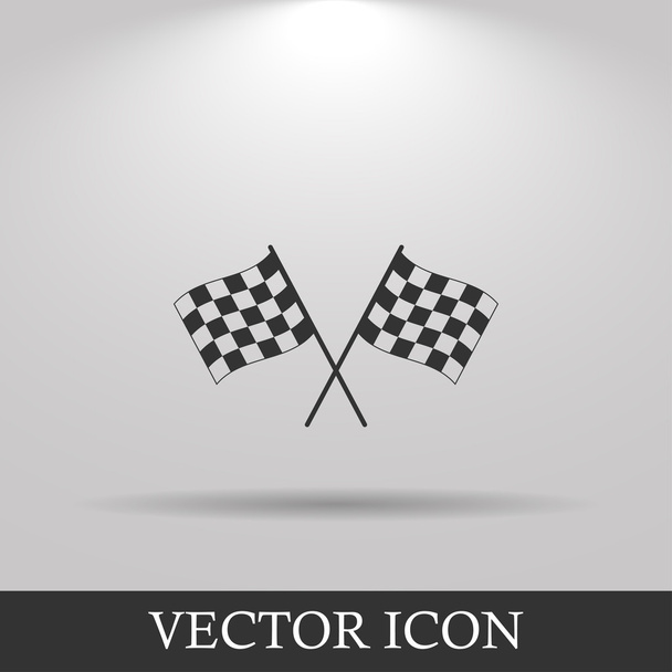 wyścigi ikonę flagi - Wektor, obraz