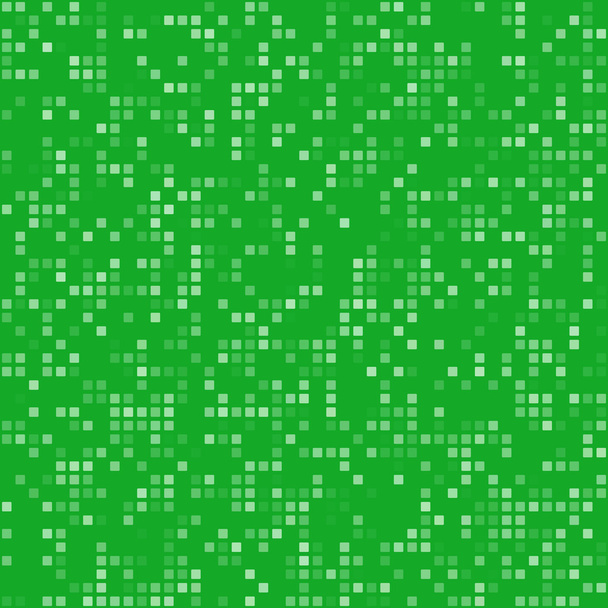 πράσινο με τετράγωνα pixel φόντου μωσαϊκό - Διάνυσμα, εικόνα
