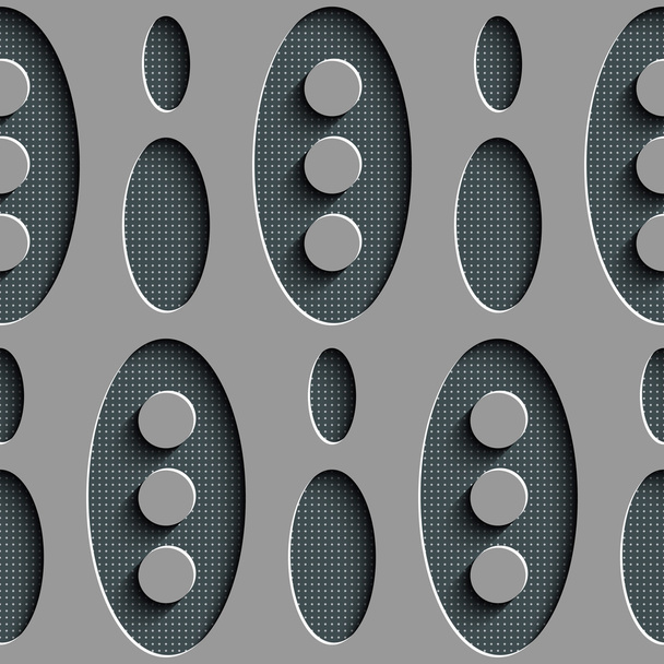 Seamless Ellipse Pattern - Vector, afbeelding