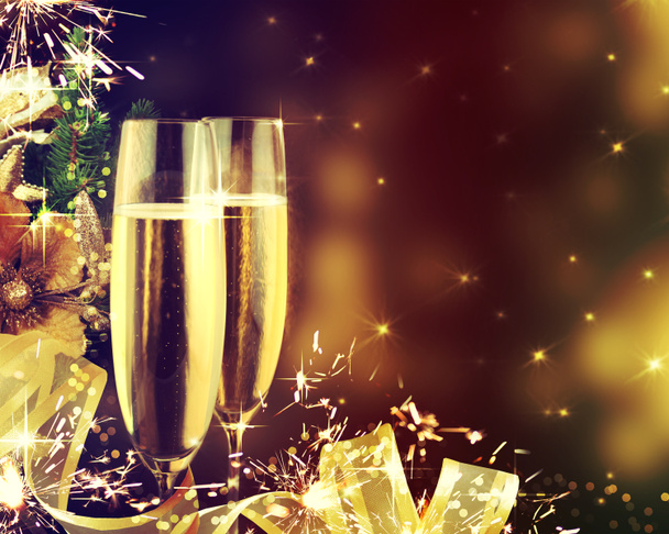Thème de célébration avec vin de champagne
 - Photo, image