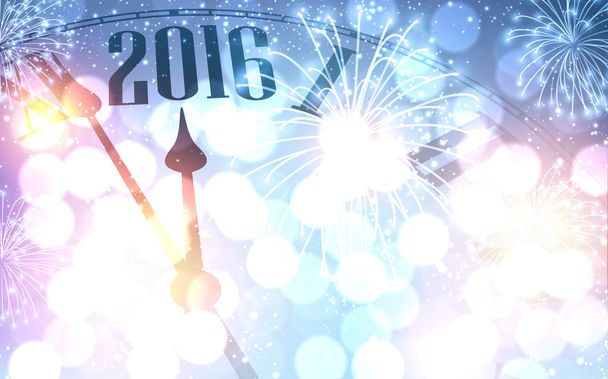 Nieuwjaarsachtergrond 2016 - Vector, afbeelding