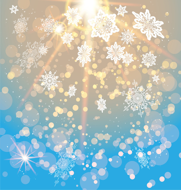 Χιονισμένο εορταστική φόντο - Διάνυσμα, εικόνα