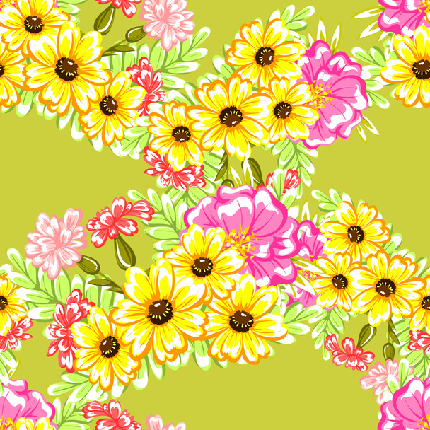 Floral seamless pattern - Vecteur, image