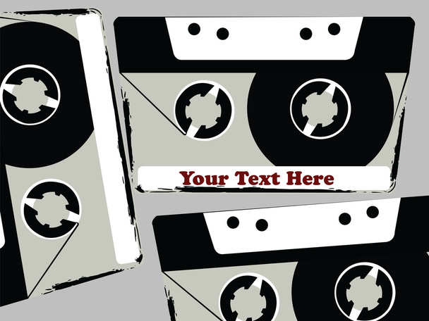 Desenho de fitas de texto
 - Vetor, Imagem
