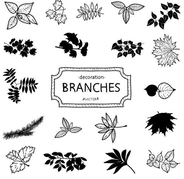 Branches of a tree vector - Vector, afbeelding