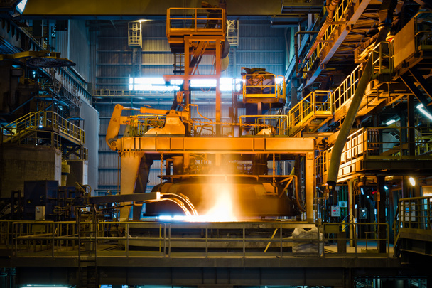 Steel production at the metallurgical plant - Photo, Image