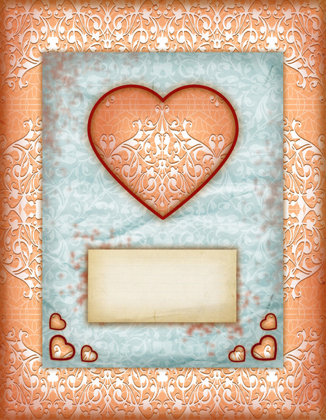 Valentine day Love Cards, Vintage Love Notes - Φωτογραφία, εικόνα