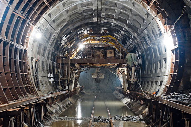Metro tunel ve výstavbě - Fotografie, Obrázek
