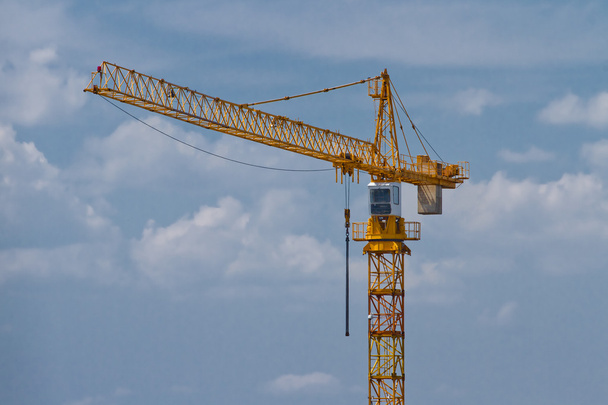 sárga építőipari toronydaru - Fotó, kép