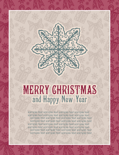 Merry Christmas lettering - Wektor, obraz