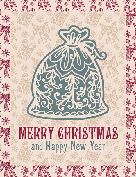 Merry Christmas lettering - Vector, Image
