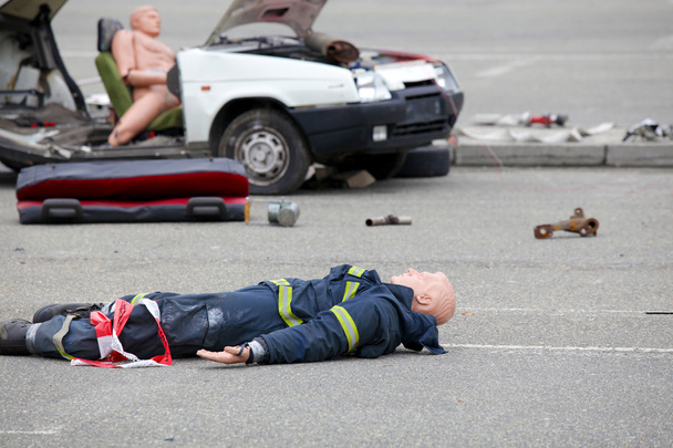 Dummy képviselő egy autóbalesetben - Fotó, kép