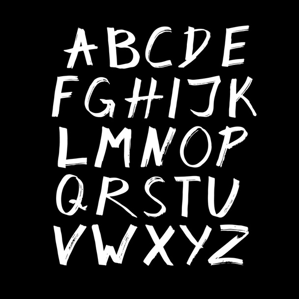 Σύγχρονη βούρτσα αλφάβητο. - Διάνυσμα, εικόνα