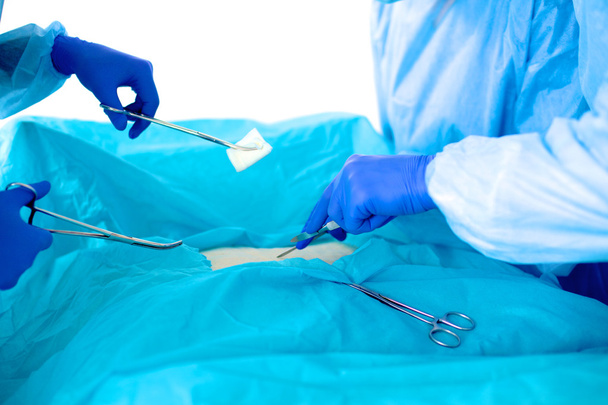 Teamchirurg aan het werk in de operatiekamer - Foto, afbeelding