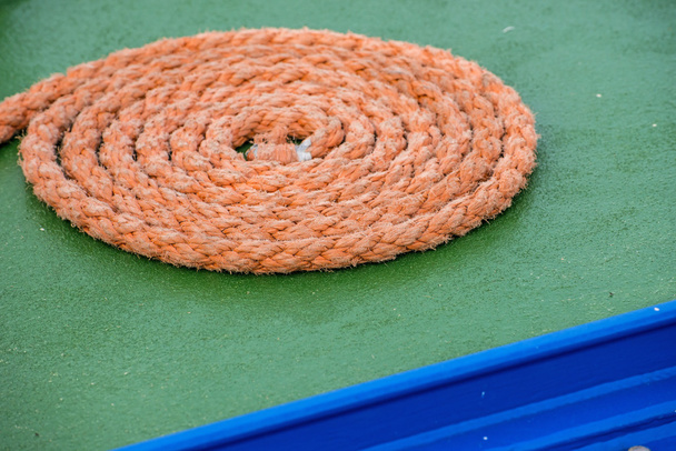 Spirale aus Seil - Foto, Bild