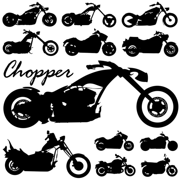 Vecteur de moto Chopper
 - Vecteur, image