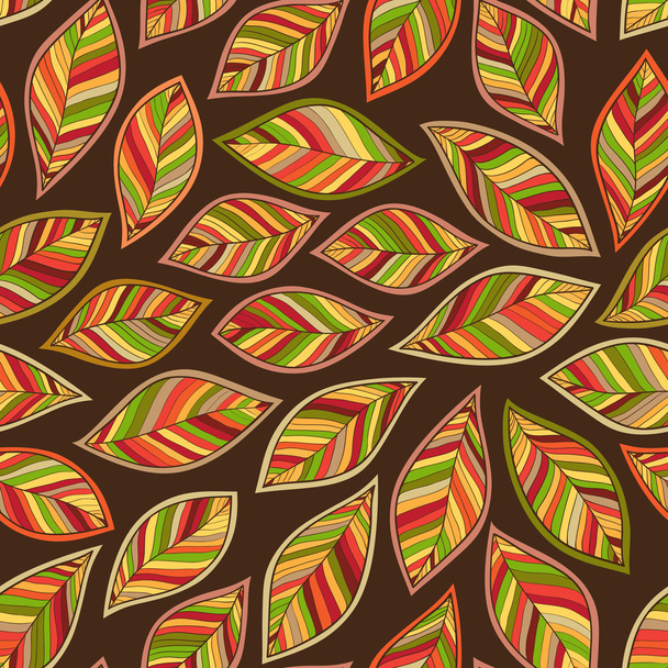 Seamless Autumn leaf pattern.  background. Vector illustration - Вектор,изображение