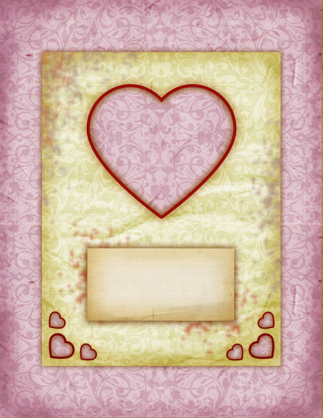 Valentine day Love Cards, Vintage Love Notes - 写真・画像