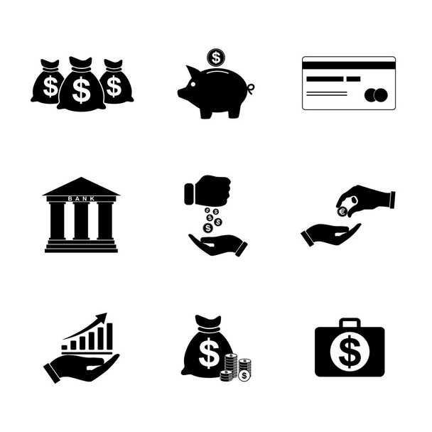 гроші набір іконок
 - Вектор, зображення