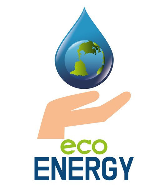 зеленая энергия и экология
 - Вектор,изображение