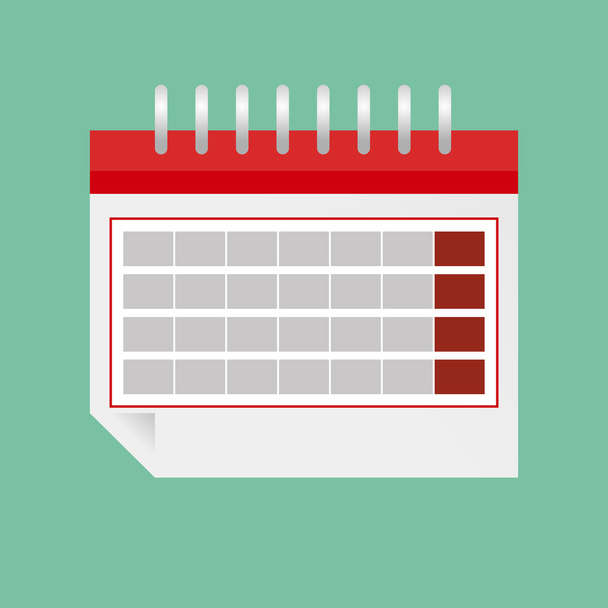 Διάνυσμα πολύχρωμο ημερολόγιο - Διάνυσμα, εικόνα