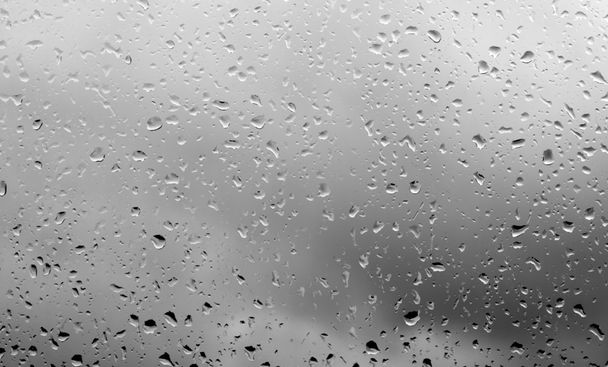 kapky deště na sklo - Fotografie, Obrázek