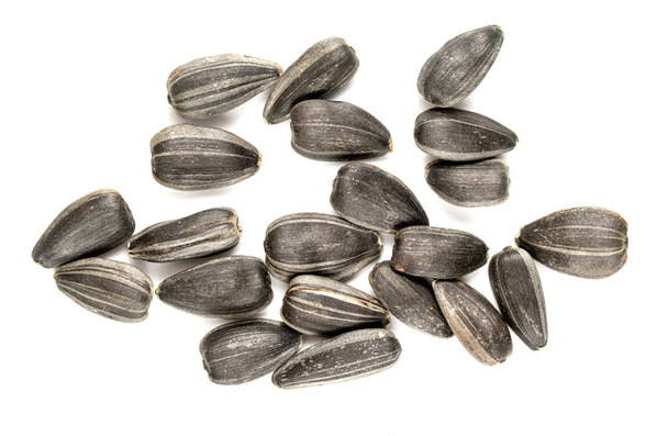 black sunflower seeds closeup - Photo, Image