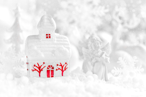 beyaz christmas dekorasyon - Fotoğraf, Görsel