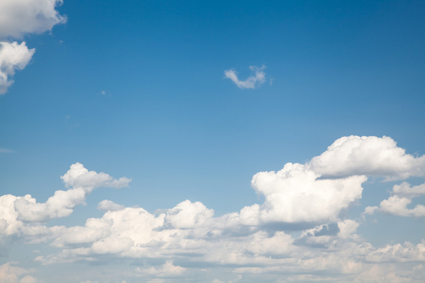 blue sky with cloud closeup - Photo, Image